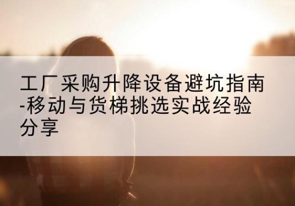 桃源移动式升降机怎么选-工厂采购升降设备避坑指南-移动与货梯挑选实战经验分享
