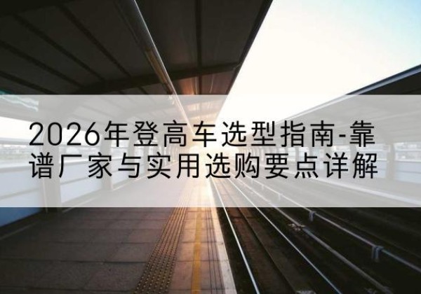桃源登高车厂家推荐-2026年登高车选型指南-靠谱厂家与实用选购要点详解